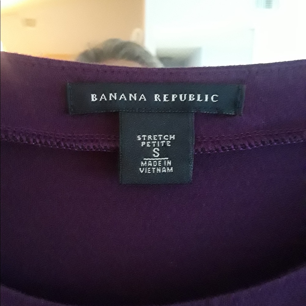 BANANA REPUBLIC Plum T-shirt Dress